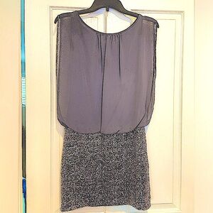 Short sleeve silver sequin cocktail dress size 2/small